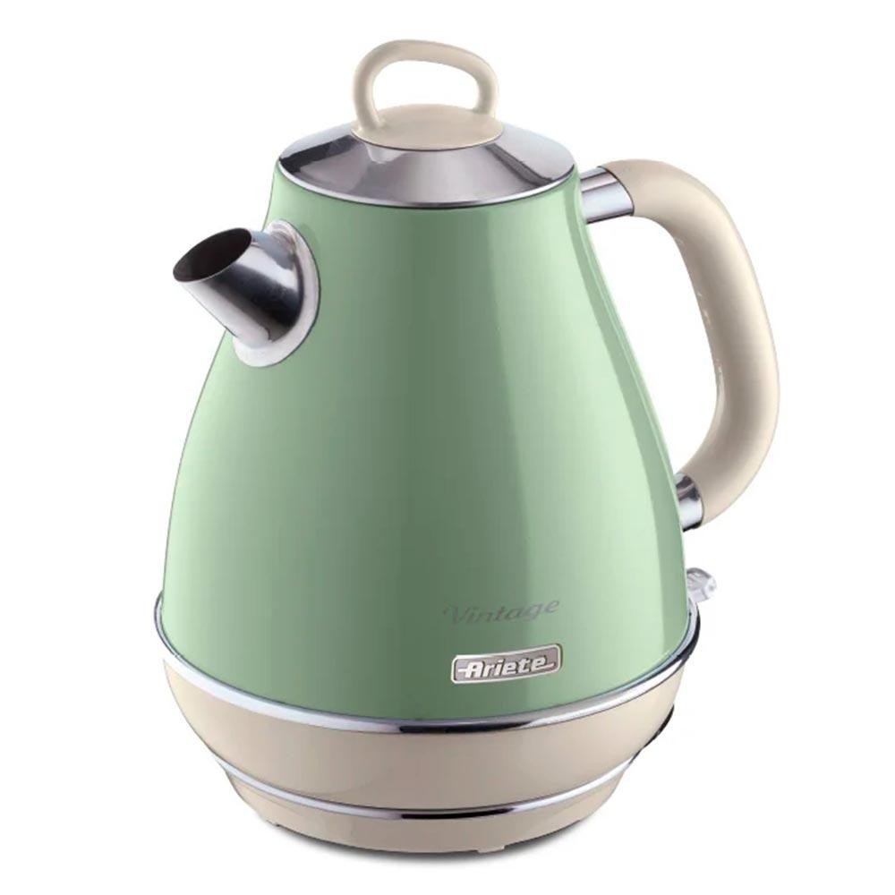 Chaleira Elétrica Ariete Vintage Verde com Base 360 Graus 1,7L 2869