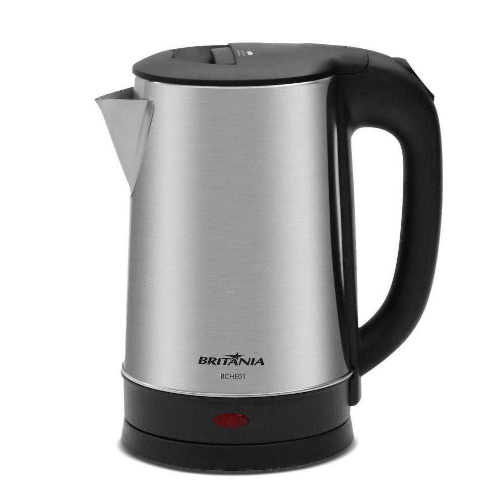 Chaleira Elétrica Britânia 1,6L 1500W Base 360° 220V