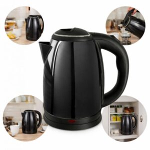 Chaleira Elétrica Jarra 1.8L Café Chá Inox 110v Preto