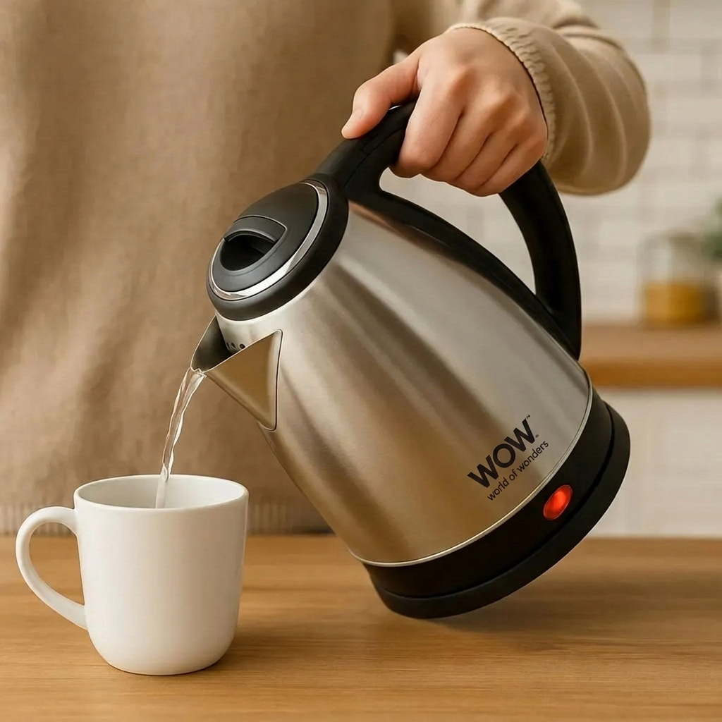 Chaleira Elétrica Jarra 1.8L Café Chá Inox 220v — Eletroportáteis