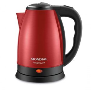 Chaleira Elétrica Mondial Pratic Inox Vermelho Inox 220V