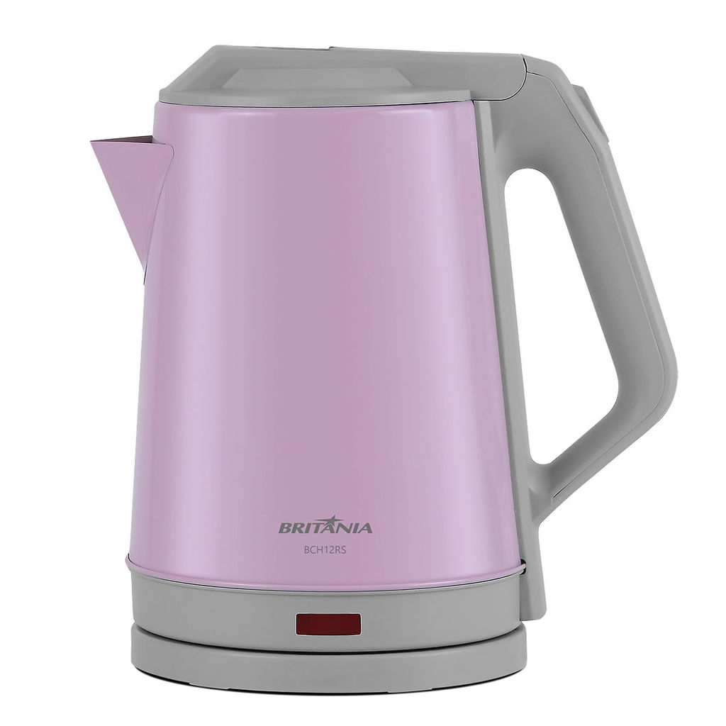 Chaleira Elétrica Rosa Britânia 1,9L Inox BCH12RS — Eletroportáteis