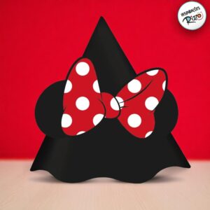 Chapéu de Aniversário Minnie Mouse 8 unidades Disney Original Rizzo