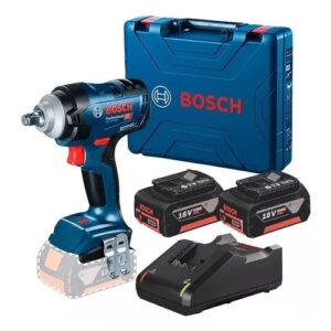Chave De Impacto 2 Bateria 4ah Gds 18v-400 Bosch Carregador Bivolt