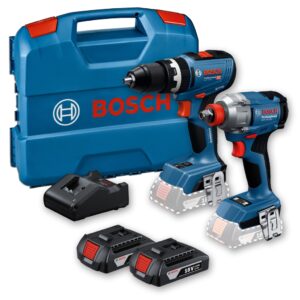 Chave De Impacto Gdx 18v-285 Furadeira Gsb 18v-65 Com Baterias 18V