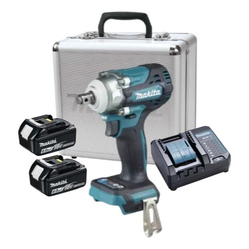 Chave de Impacto Makita 18V C 2 Baterias 6Ah Carregador Bivolt e