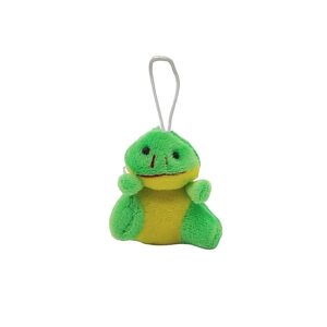 Chaveiro De Pelúcia Sapinho Verde e Amarelo 8cm 1 unidade Rizzo