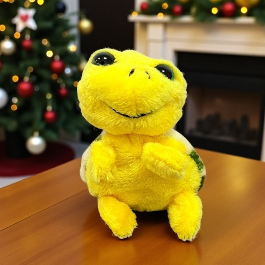 Chaveiro de Pelúcia Tartaruga Amarelo 5x8x4cm 1 unidade Rizzo