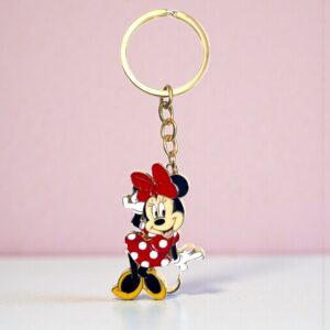 Chaveiro Metal Minnie Mouse Clássica 5cm Disney Original 1 unidade