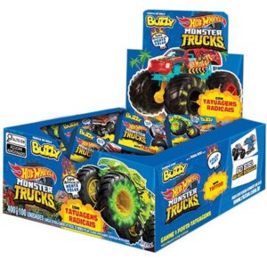 Chiclete Buzzy Hot Wheels Menta Polar c 90 Riclan