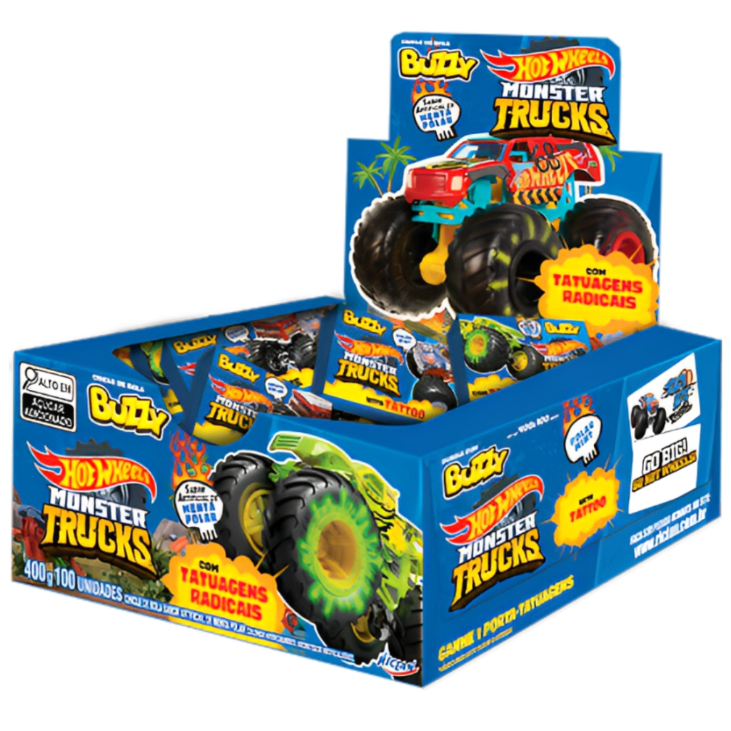 Chiclete Hot Wheels Menta Polar C 90 Buzzy