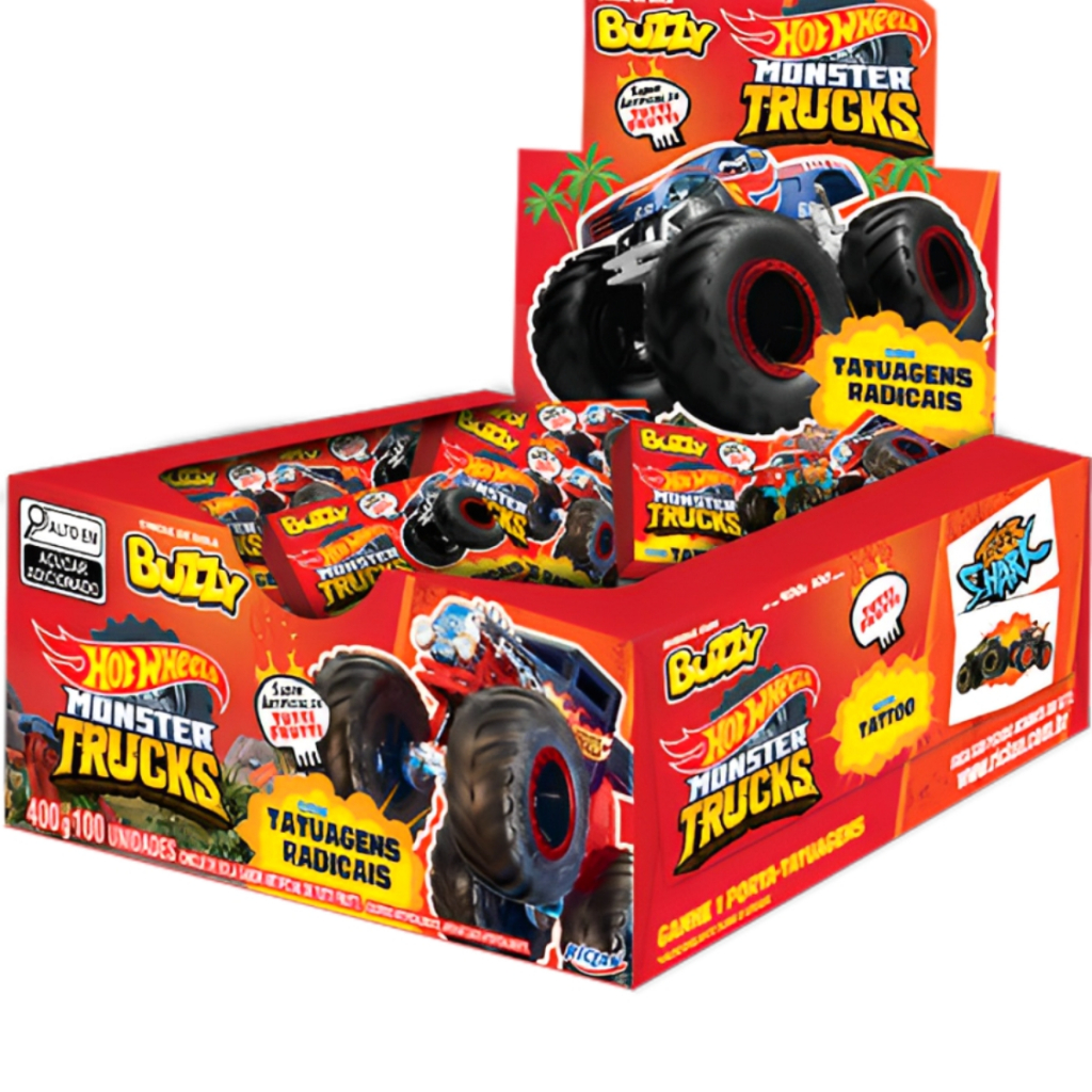 Chiclete Hot Wheels Tutti Frutti C 90 Buzzy — Brinquedos