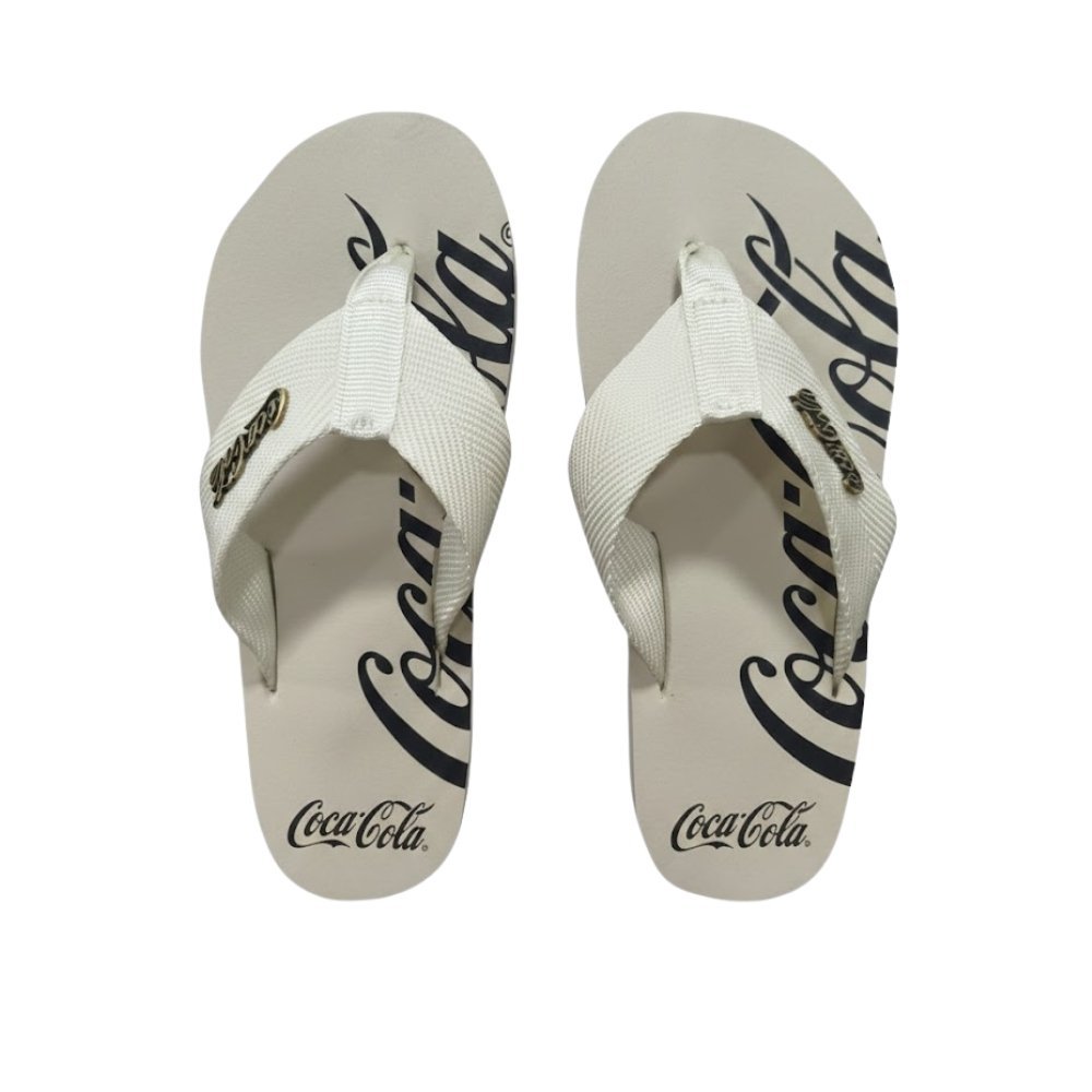 Chinelo Coca-Cola Wave Spencerian Unissex EVA Academia Corrida
