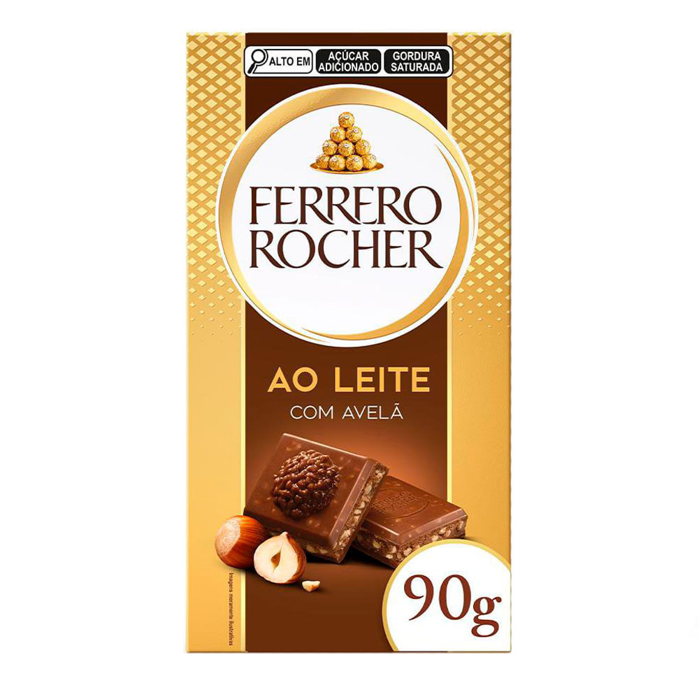 Chocolate Ferrero Rocher Tablete Chocolate Ao Leite com Avelã 90g — Informática