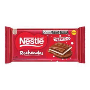 Chocolate Nestlé Prestigio Recheado Tablete 90g Embalagem com 14