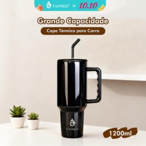 Civago Copo Térmico Aço Inoxidável 1200ml Garrafa Térmica bebida