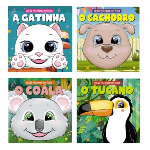 Coleção Meu Livro com Pelúcia Kit com 4 Livrinhos