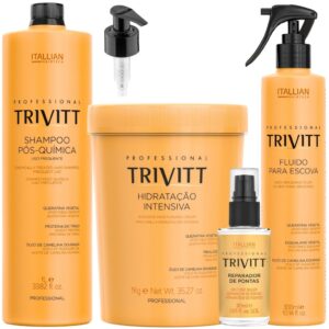Combo 4 Produtos Trivitt Itallian Color Mascara 1kg Shampoo Fluido e