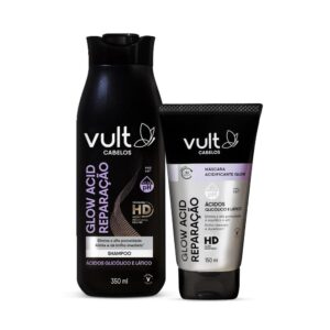 Combo Glow Acid Reparação: Shampoo 350ml Máscara Acidificante 150ml