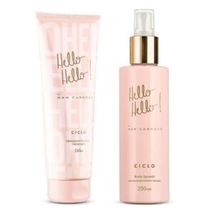 Combo Kit Hello Hello Nah Cardoso Body Splash Hidratante Feminino