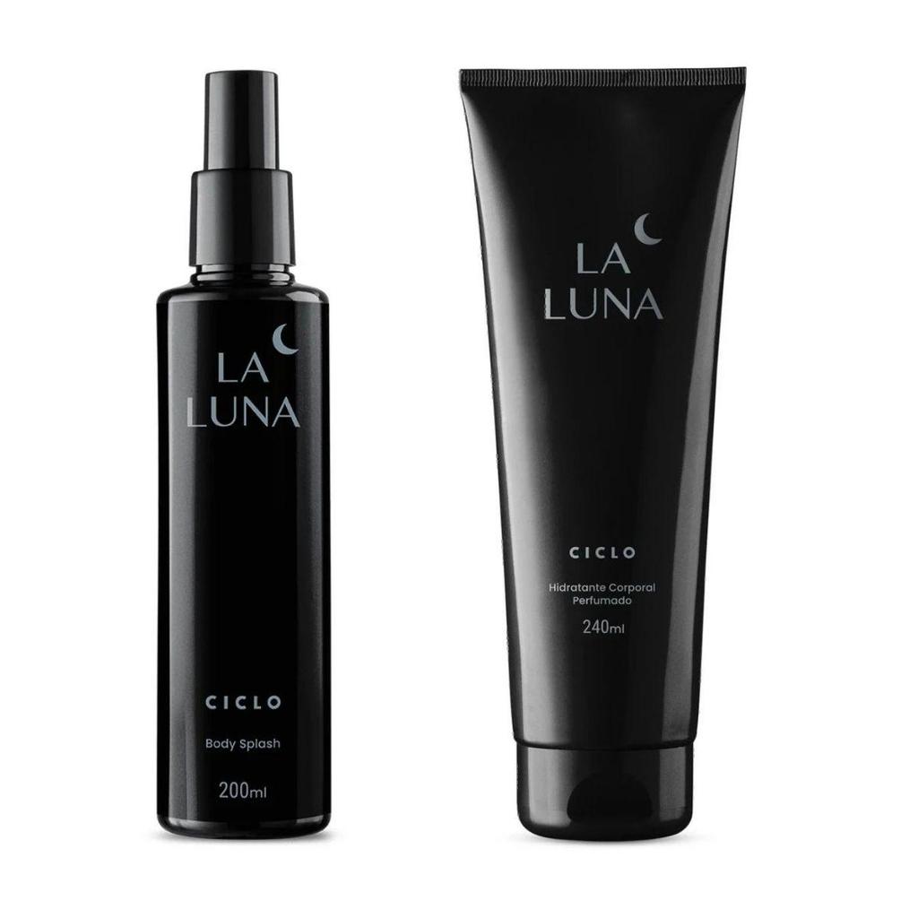 Combo Kit La Luna Body Splash Hidratante Corporal Ciclo Cosméticos