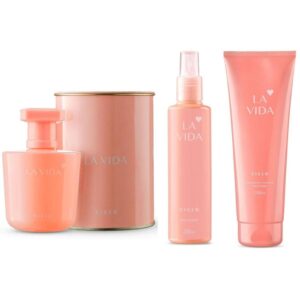 Combo Kit La Vida Perfume Deo Colonia Hidratante Body Splash Ciclo