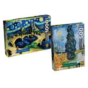 Combo Mini Quebra-cabeças Noite Estrelada Combo Mini Quebra-cabeças