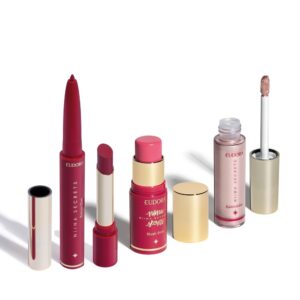 Combo Niina Secrets: Blush Rosa 5g Batom Rosa 1,65g Iluminador