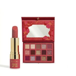 Combo Niina Secrets Soft Petals: Paleta de Sombras 10g Batom Rosa
