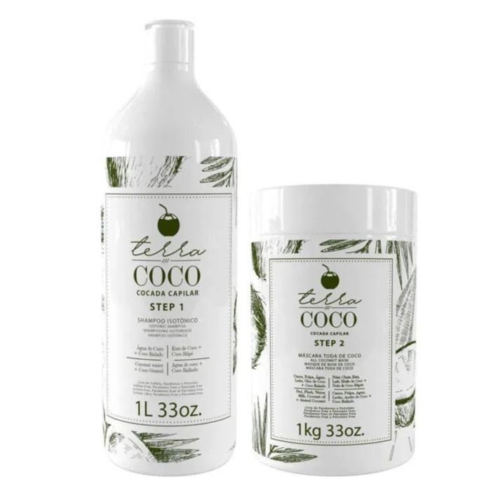 Combo Shampoo Isotônico E Máscara Toda De Coco Terra Coco