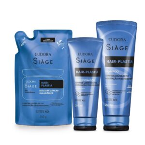 Combo Siàge Hair-Plastia: Shampoo 250ml Refil Máscara Capilar 250g