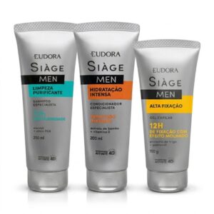 Combo Siàge Men: Shampoo Purificante 250ml Condicionador Hidratação