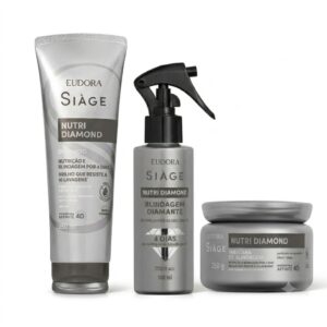Combo Siàge Nutri Diamond Shampoo 250ml Máscara Capilar 250g Bruma