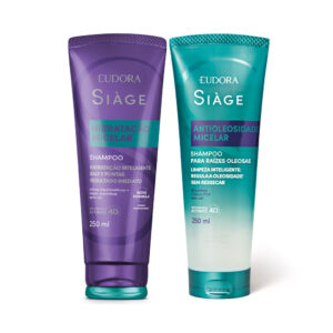 Combo Siàge: Shampoo Hidratação Micelar 250ml Shampoo Anti Oleosidade