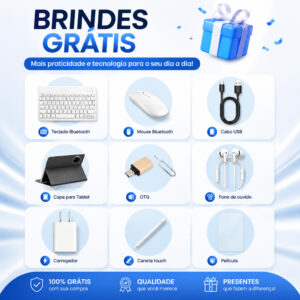 Combo Teclado e Mouse Essencial Prático e Portátil para Escritório e