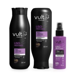 Combo Vult Cabelos Liso Profundo: Shampoo 350ml Condicionador 325ml