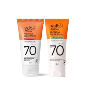 Combo Vult Facial Protetor Solar Antissinais 40ml Protetor Solar