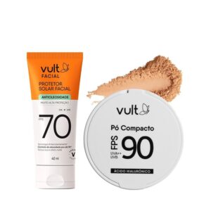 Combo Vult Proteção Facial: Protetor Solar Facial Fps 70 40ml Pó
