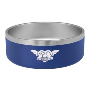 Comedouro Pet Lopetudos InoxDine1, 1200ml, Azul