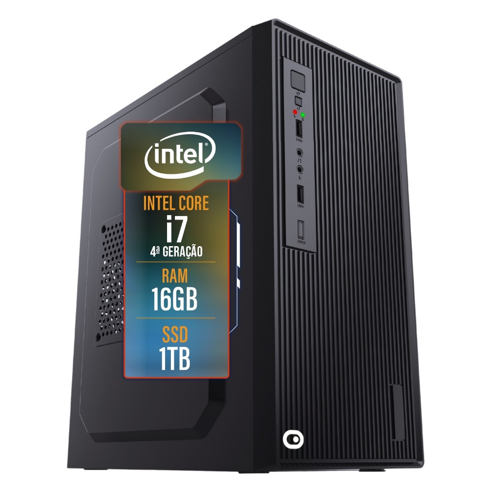 Computador 2Eletro Top Intel Core i7, 16GB RAM, SSD 1TB, Hdmi