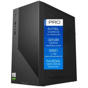 Computador BluePC Pro Intel i5 14400F, 32GB DDR4, SSD 1TB, Geforce