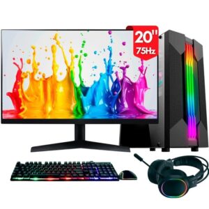 Computador Gamer Completo 2Eletro Chroma, Intel Core i5, 16GB, SSD