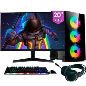 Computador Gamer completo 2Eletro RGB, Intel Core i5, 16GB, SSD