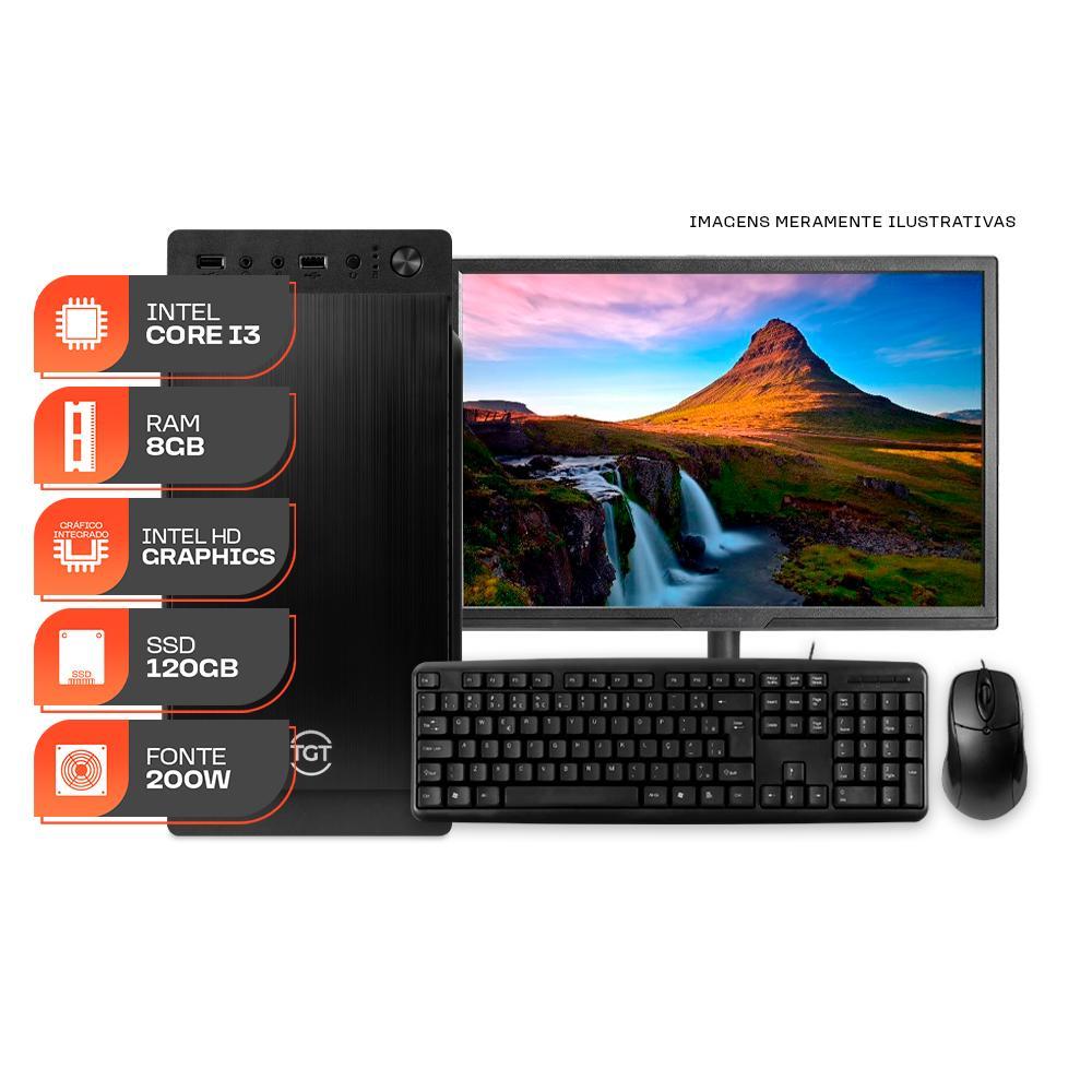 Computador Home Essential S, Intel Core i3, 8GB De Ram, SSD 120GB — Informática