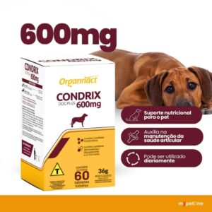 Condrix Dog Tabs Plus 600 Mg Com 60 Tabletes Organnact