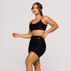 Conjunto Academia Top e Short Fitness Poliamida Treinos Coleção Glow