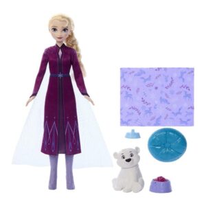 Conjunto Boneca Elsa da Frozen Disney Bebe Urso Mattel — Brinquedos