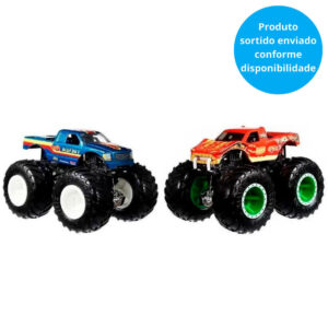 Conjunto com 2 Carrinhos Hot Wheels Monster Trucks Demolition Doubles