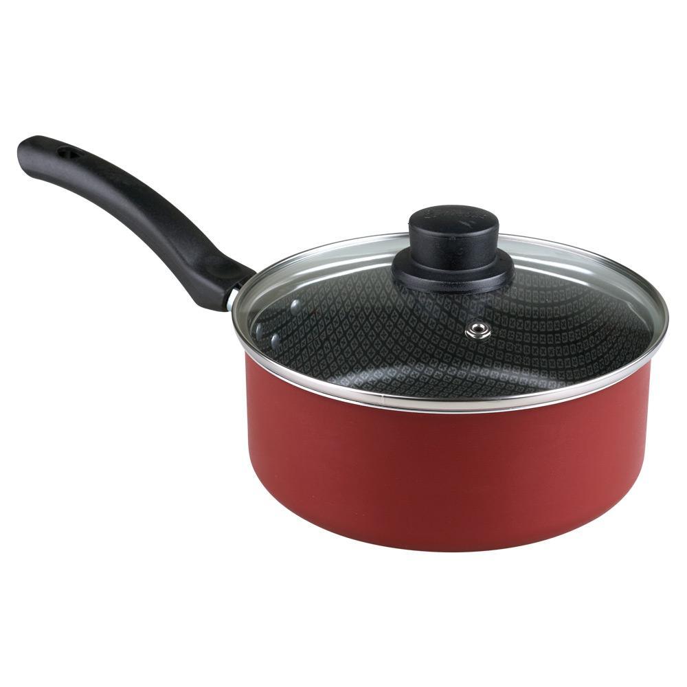Conjunto com 5 Panelas Antiaderente Copacabana Eirilar Vermelha — Cozinha e Utensílios