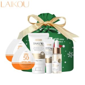 Conjunto De Cuidados Com A Pele De Caracol Laikou Protetor Solar